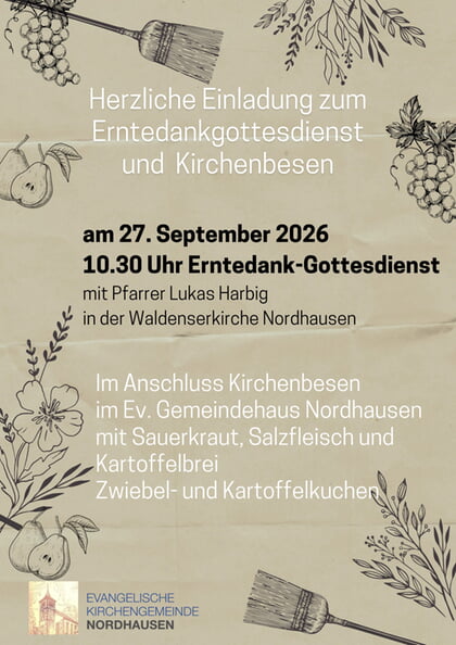 Herzliche Einladung zum Kirchenbesen
