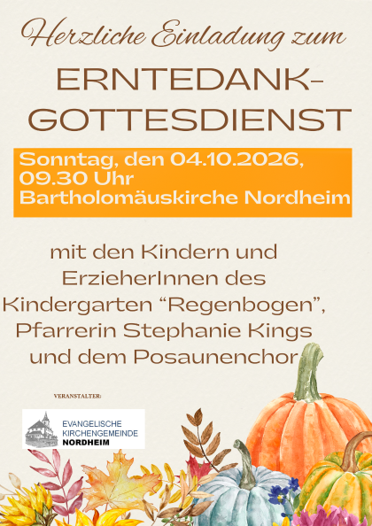 Erntedank in Nordheim