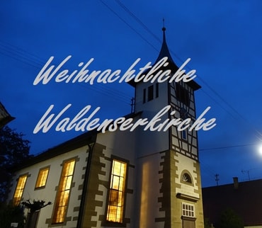 Weihnachtliche Waldenserkirche