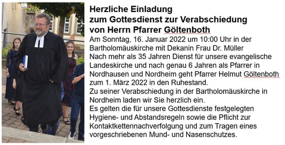 Nordheim - Verabschiedung Helmut Göltenboth